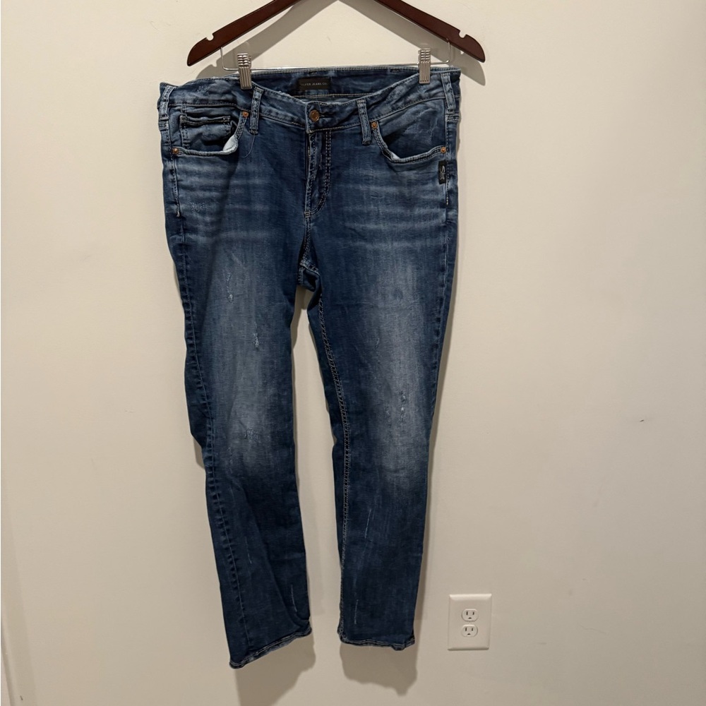 Silver Jeans Medium Blue Skinny Jeans